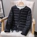 K New Lightweight Cotton Padded Jacket For Women, Short Inner Lining, Cotton Coat With Round Neck, Can Be Worn As A Vest. O Inner Garment_ecoleips.com