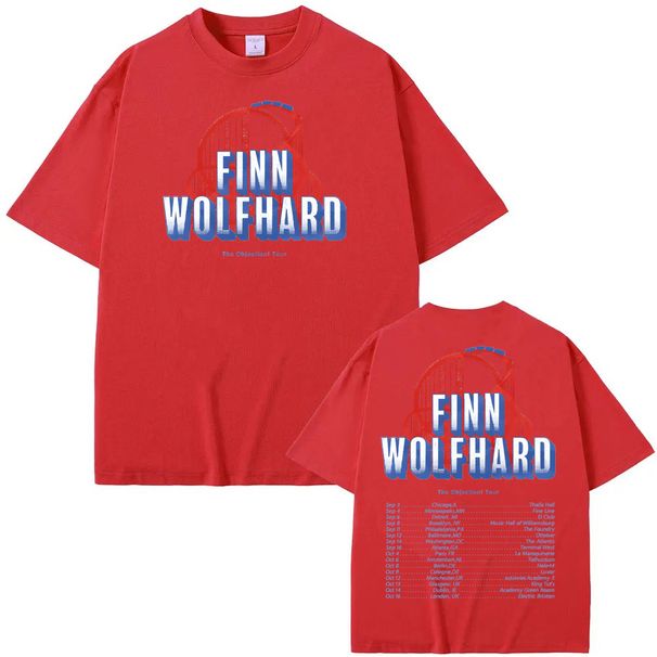 finn Wolfhard Tour2025 T Shirt High Quality Summer Tee-shirt RopaMujer Clothing Graphic Printing Casual Retro O-neck Tshirt_ecoleips.com