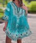 2025 Spring New European And American Cross-Border Fashion V-Neck Ethnic Style Printed Loose Blouse Top For Women_ecoleips.com