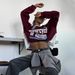 "Yues Women's Letter Print Hoodie - Oversized Loose Fit Pullover Sweatshirt, Long Sleeve Crewneck Cotton Blend Casual Streetwear"_ecoleips.com
