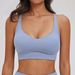 Crisscross Back Sports Bra – Breathable Yoga Top With Soft Brushed Lining | High-Support Workout Essential_ecoleips.com