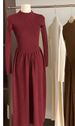 K Women's New Knitted Dress With A Sense Of Luxury As An Inner Layer; Long-sleeved A-line Skirt; Long Cardigan Dress_ecoleips.com