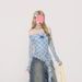 ng2510292 American Retro Plaid Off-shoulder Long-sleeve T-shirt Women, 2026 Autumn New Style, Slimming Top For Trendy Girls_ecoleips.com