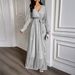 DiYun European And American Elegant Style Versatile Long-Sleeve Long Dress Women's Clothing 2025 Autumn/Winter_ecoleips.com