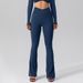 Women’s Clothing Autumn Nude Stretchy Sports Yoga Flare Pants Tight Slimming High Waist Peach Butt Lifting Fitness Pants_ecoleips.com