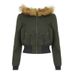 Women's Fur-Trimmed Sweatshirt Jacket - Cozy Streetwear Outerwear For Fall & Winter_ecoleips.com