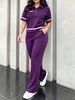 Women's Spring/Summer Short-Sleeved Two Piece Set Trendy Casual Spot Goods_ecoleips.com