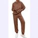 Aria Basics Cross-Border 2025 Autumn Winter New European And American Casual Women's Solid Color Plush Hooded Sleeve Long_ecoleips.com