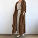 K New Casual Long Sleeved Shirt Versatile Long Windbreaker Jacket_ecoleips.com