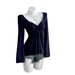 2025 New European And American Style Women's V-Neck Long Sleeve Elegant Casual T-Shirt, Solid Color Pleated Hot Girl_ecoleips.com