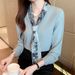 Women's Chiffon Blouse Long Sleeve Fashionable And Elegant Shirt Early Autumn Top New Style_ecoleips.com