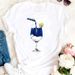 Cross-border Plus-size Printed Loose-fitting Fashion Wine Glass Summer T-shirt_ecoleips.com