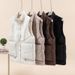 Retro Velvet Waistcoat For Women – Loose-Fit Cotton Vest, Autumn & Winter Casual Coat (White/Brown/Khaki/Black, M-XXL)_ecoleips.com