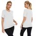 Short-sleeved Loose Split Top Three-piece T-shirt Combination Summer New Solid Color Women's Clothing_ecoleips.com