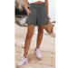 2025s Women's Clothing 2025 Solid Color High Waist Shorts Casual Pants_ecoleips.com