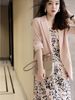ng2510292 XZ072-Thin Suit Korean Style Elegant Commuting Slim Fit Pocketed Three-Quarter Sleeve Sun Protection Jacket For Women_ecoleips.com