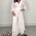 Women's Clothing Spring New Fashion Suit Solid Color Lace Embroidery Top High Waist Straight Pants Two Piece Suit_ecoleips.com