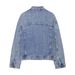 Double-Breasted Denim Jacket For Women - Classic Oversized Coat With Stylish Button Front (S/M/L)_ecoleips.com