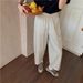 Women's Comfortable High Waist Straight Leg Cropped Pants In Soft Rayon-Cotton Blend - Lightweight And Breathable For Summer Casual Wear_ecoleips.com