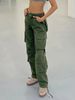 Women's Clothing New Women's Street Hip Hop Style Low Waist Multi Pocket Multi Pocket Workwear Casual Pants Long_ecoleips.com