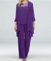 European And American Fashion Casual Suit Plus Size Women's Elegant Lace Patchwork Slim Chiffon Straight Pants_ecoleips.com