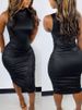 Summer Print Sexy Slim Dress Women Fashion O Neck Sleevess Package Hip Party Dresses Casual Elegant Beach Dress 2023 New Female_ecoleips.com