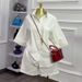 Women's Clothing Autumn Essential: Relaxed Lapel Short-Sleeve Shirt & Wide-Leg Shorts Set_ecoleips.com