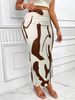 Aria Basics Aria Basics European And American Women's Clothing, Cross-border Bestseller, Zebra Pattern Tight-fitting High-waisted_ecoleips.com