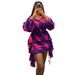 10258 Versatile Shirt Printed Sexy Bodycon Short Skirt Elegant Women's Two-Piece Set_ecoleips.com