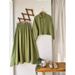 Verve New Women's Clothing Solid Color Soft Wrinkled Muslim Skirt Shirt Fashion Set_ecoleips.com