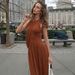European American Best-Selling Women's Clothing 2026 Spring New Fashionable And Unique Slim-Fit Pleated Round-Neck_ecoleips.com
