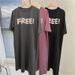 Fashion Letter-printed Short-sleeved Women's Maternity Dress Summer Loose Crew Neck Home Wear_ecoleips.com