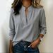 Women's Long Sleeved Plaid Shirt Loose Fitting Pullover Top European And American Style 2026_ecoleips.com