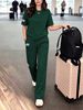 Summer Women's 2-Piece Short Sleeve Outfit Set: Casual T-Shirt & High-Waisted Shorts For Fashion Comfort_ecoleips.com
