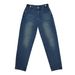Retro Washed Denim Culottes For Women – Relaxed Harem Pants With Button Detail (S-XXL)_ecoleips.com