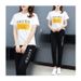Breathable Activewear Set – Women's Quick-Dry Short Sleeve Top & 7/8 Lounge Pants | Plus Size Friendly (M-4XL) | Casual Streetwear In Classic Colors_ecoleips.com