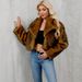 Faux Fur Coat For Women – Short Plush Jacket With Distressed Finish (S-Xxxl, White/Ivory/Yellow/Gray, Long Sleeve, Faux Fur Collarless Coat)_ecoleips.com