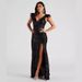 Women's Clothing Fashion Slimming High Density Sequin Banquet Evening Dress_ecoleips.com
