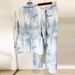 Women's Clothing Early Spring New Tie Dye Print Slim Fit Mid Length Suit Jacket Trousers Suit Two Piece Suit_ecoleips.com