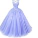Blue European American Style Evening Gown Elegant Student Art Exam Long Dress Solo Vocal Performance Costume New 2026_ecoleips.com
