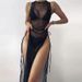 Women's Clothing New Swimsuit Bikini Three Piece Set Sexy Multi Color Mesh Blouse Beach Swimsuit_ecoleips.com