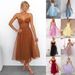 Women's Clothing Sexy Sling Mesh Party Evening Dress_ecoleips.com