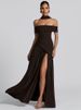 Mozision Off-shoulder Backless Sexy Maxi Dress Women Fashion Strapless Sleeveless Pleated Thigh High Split Club Party Long Dress_ecoleips.com