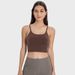 Women's Clothing Sexy Strappy Sports Bra – Built-in Padding, Yoga & Gym Workout Top, Breathable & Supportive_ecoleips.com