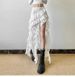 K Light Luxury Style Pure Desire Heavy Industry High-end Birthday Gift Skirt Princess Mesh Long Skirt Irregular Skirt_ecoleips.com