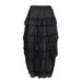 Summer New Pleated Midi Skirt For Women Style Simple Versatile Solid Color Dance Skirt_ecoleips.com