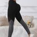 Women's Clothing Women's High-Waisted Two-Tone Leggings Autumn European And American Style Hot Selling Four Way Stretch Yoga And Sports Suitable_ecoleips.com