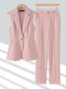 Women's Clothing New Autumn High End Slim Temperament Professional Vest Two Piece Suit_ecoleips.com
