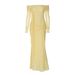 2025 Summer New Sexy Sheer Off-Shoulder Slim Tie Dress For Women, Wholesale Export_ecoleips.com