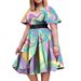 Women's Clothing Temperament Commuter Slim Large Size Dress_ecoleips.com